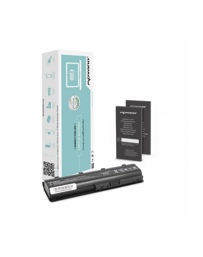 movano Bateria MU06 do HP 635 650 655 Envy 17 Pavilion DM4 DV5 DV6 DV7 G6 G7 - 4400 mAh (48 Wh) główny
