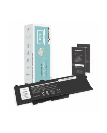 movano Bateria GRT01 do Dell Latitude 5421 5521 5531 Precision 3470 3561 3571 3581 - 3950 mAh (61 Wh)