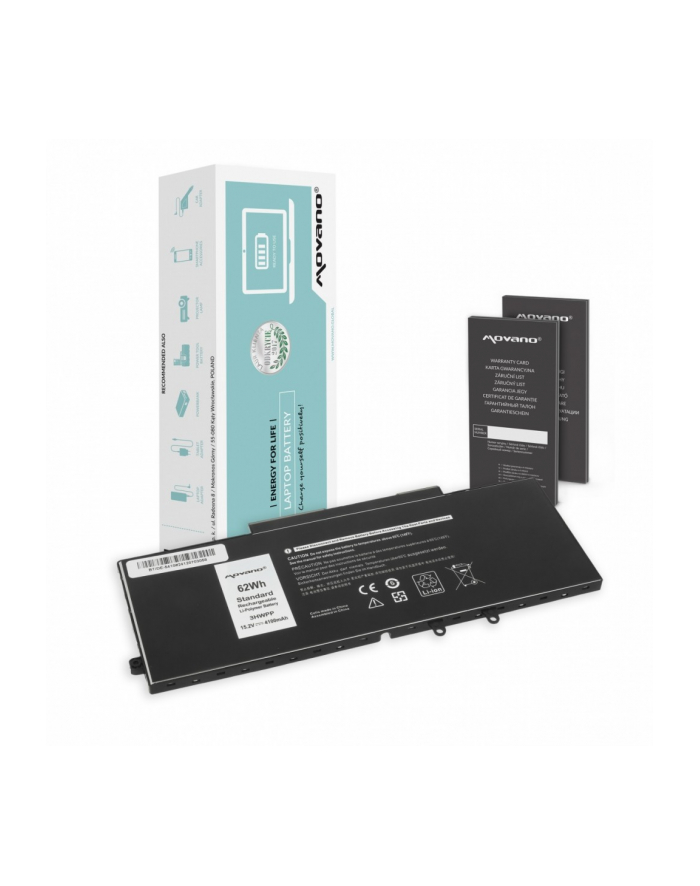 movano Bateria 3HWPP do Dell Latitude 5401 5410 5501 5510 - 4100 mAh (62 Wh) główny