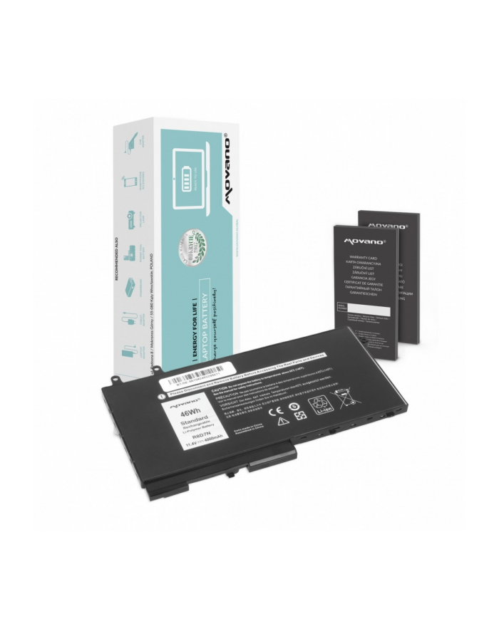 movano Bateria R8D7N do Dell Latitude 5410 5411 5500 Precision 3541 3550 - 4000 mAh (46 Wh) główny