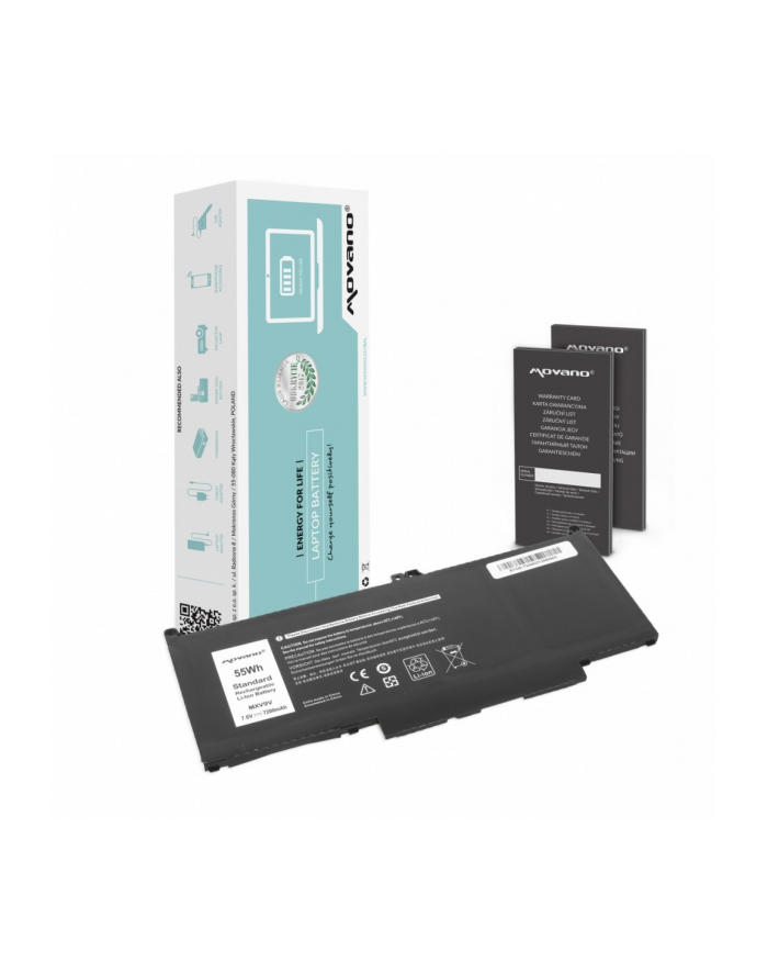movano Bateria MXV9V do Dell Latitude 5300 5310 7300 7400 - 7200 mAh (55 Wh) główny