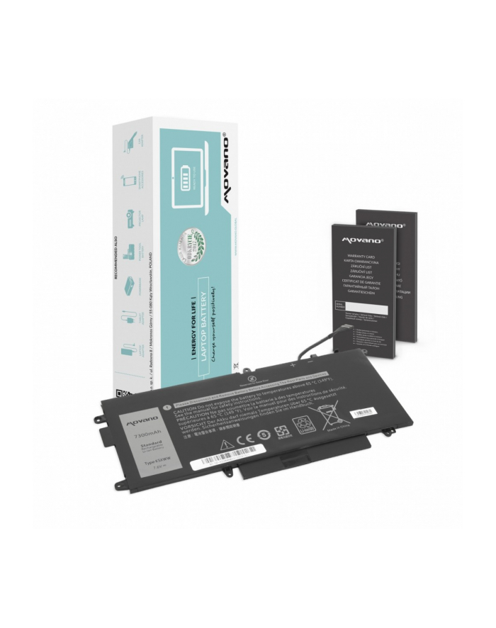 movano Bateria K5XWW do Dell Latitude 5289 7390 2-in-1 - 7300 mAh (55 Wh) główny