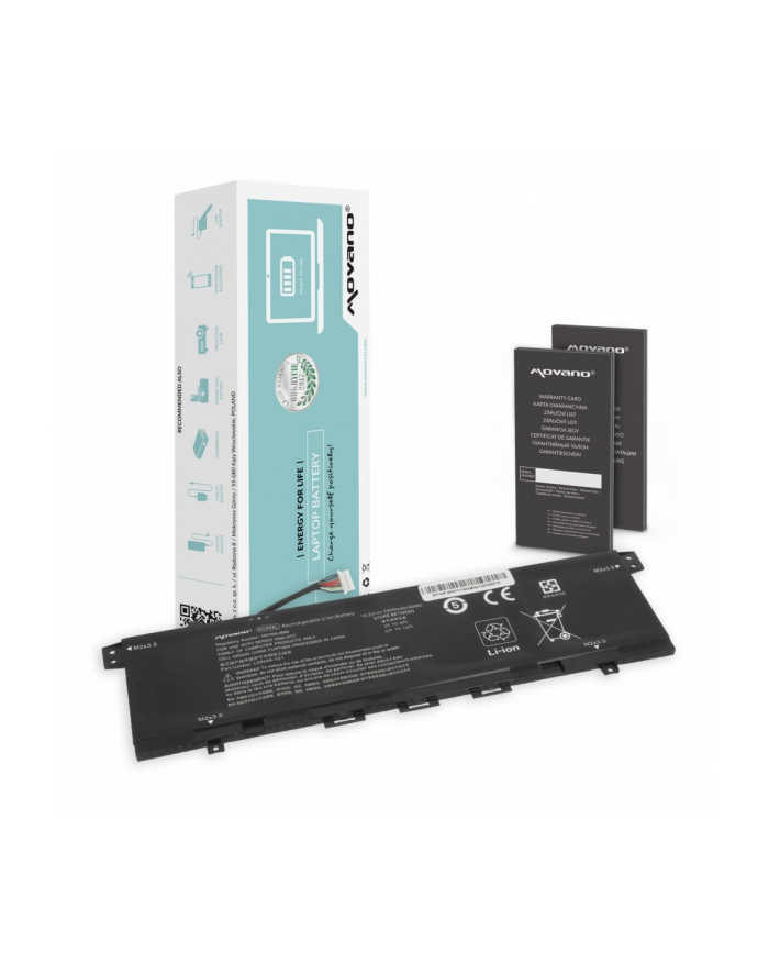 movano Bateria KC04XL HSTNN-IB8K HP Envy x360 13-AG 13-AR 13-AH 13-AQ - 3300 mAh (50 Wh) główny