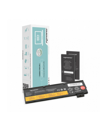 movano Bateria SB10K97582 do Lenovo ThinkPad T470 T570 - 4400 mAh (47 Wh)