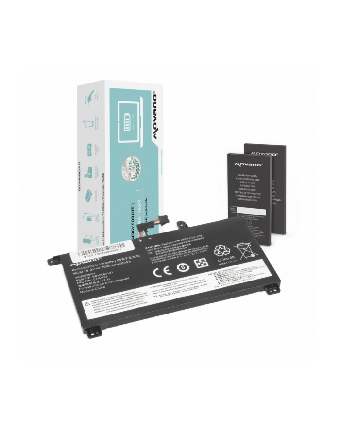 movano Bateria 01AV493 do Lenovo ThinkPad T570 T580 P51S - 2000 mAh (30 Wh) główny