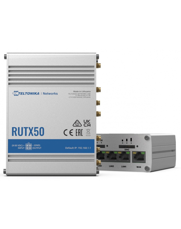 teltonika Router 5G RUTX50 Dual Sim, GNSS, WiFi, 4xLAN, USB2.0 główny