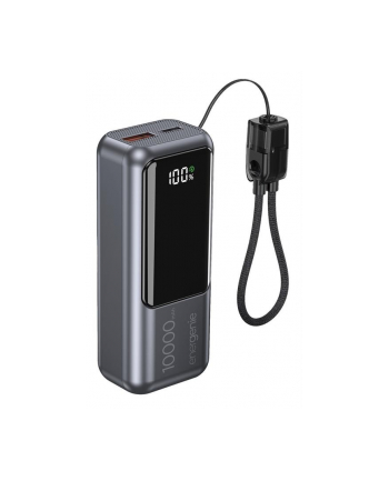 gembird PowerBank LCD 10000mAh QC3.0 20W szary