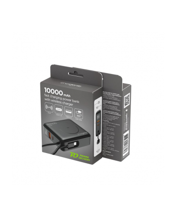 gembird PowerBank 10000mAh 1xUSB-C/1xUSB-A 20W bezprzewodowy 15W czarny nr 1