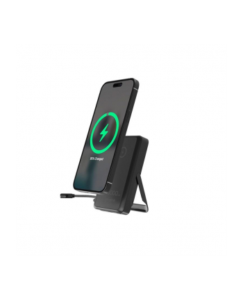 gembird PowerBank 10000mAh bezprzewodowy 15W USB-C 20W z podstawką, czarny nr 2