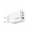 verbatim Ładowarka GaN 65W QC 3.0, 2xUSB-C, 1x USB-A PD 3.0 EU - nr 1