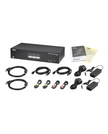 Aten 2-portowy przełącznik KVMP USB 3.0 4K DisplayPort dla ATC CS1922ATC CS1922ATC-AT-G (CS1922ATCATG)