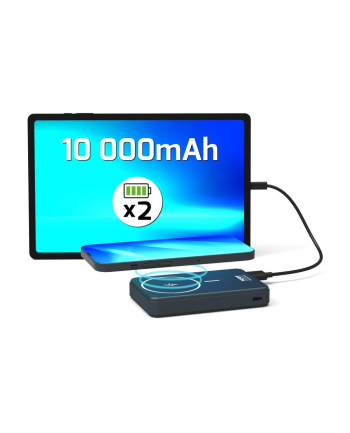 Port Designs Litowo-polimerowy (LiPo) 10000 mAh Bezprzewodowe ładowanie Czarny (907005)