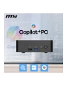 MSI Cubi NUC AI+ 3M Copilot+ PC Ultra 9 386H RAM 2x16GB SSD 1TB Wi-Fi 7 Air Cooler PSU 120W LAN 2x VESA 2xHDMI USB Thunderbolt W11P - nr 19