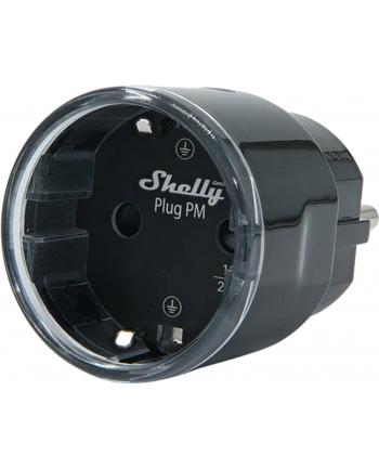 SHELLY Plug PM Gen3 Black WLAN Power Metering Smart Plug
