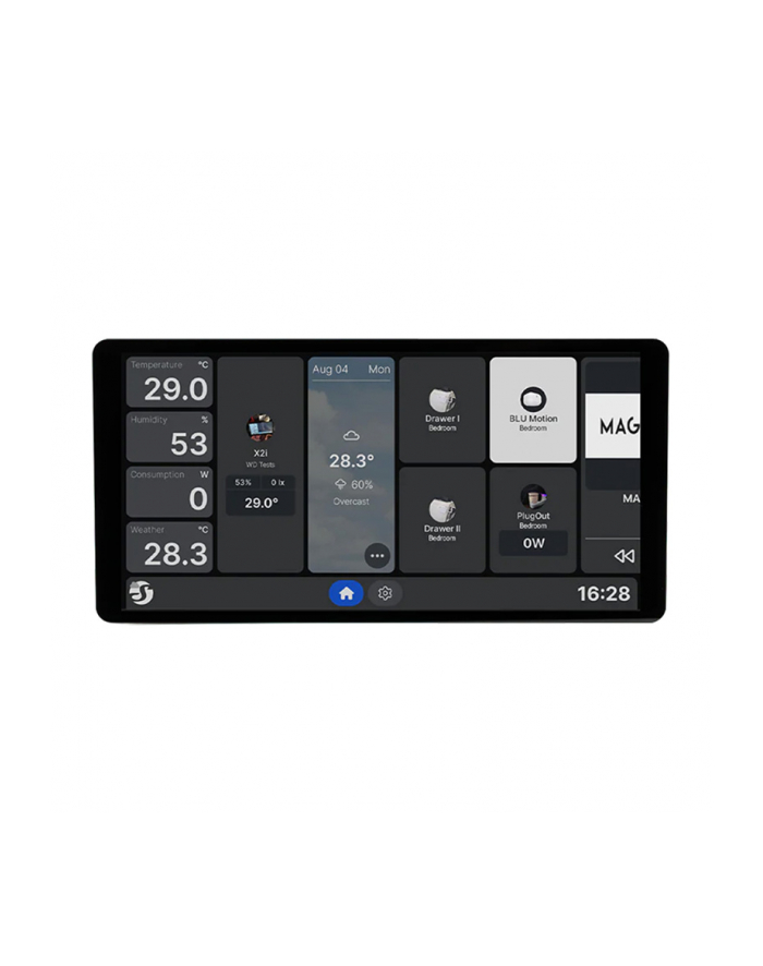 SHELLY Wall Display X2i Silver WLAN Touchscreen Display główny
