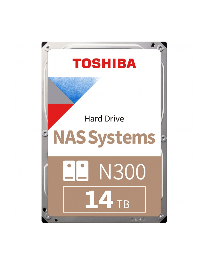toshiba europe TOSHIBA N300 NAS Hard Drive 14TB 1024MB 3.5inch 7200RPM główny