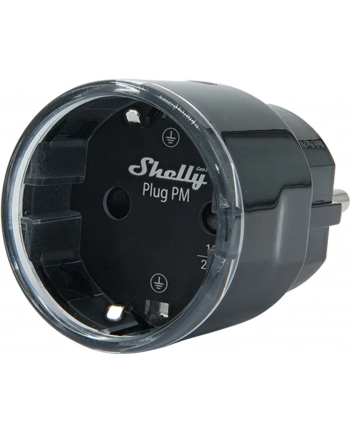 SHELLY Plug PM Gen3 Black WLAN Power Metering Smart Plug
