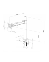 ART Uchwyt L-01  biurkowy uniwersakny DO MONITORA LCD czarny 13-27'' 10KG L-01 - nr 4