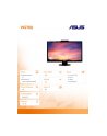 Monitor ASUS LCD LED 27'' VK278Q, matowy, wide, digi/analog/HDMI, 1920x1080, 2ms, 300cd/m2, DCR 10mil:1, repro, czarny, kamera (90LMB6101T11181C-) - nr 40