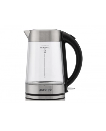 Gorenje Kettle | K17GDWII | 2200 W | Electric | 1.7 L | 360° rotational base | Stainless steel/Glass | Stainless steel/Transparent