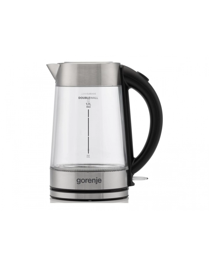 Gorenje Kettle | K17GDWII | 2200 W | Electric | 1.7 L | 360° rotational base | Stainless steel/Glass | Stainless steel/Transparent główny