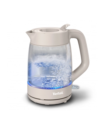 TEFAL Kettle | KO2G0BE0 | 2000 W | Electric | 1.7 L | Glass | 360° rotational base | Grey/Transparent