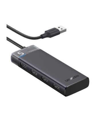 ugreen HUB USB-C CM653 1x USB-C 4x USB-A - szary