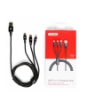 unitek Kabel USB-A 3w1 USB-C/microUSB/ Lightning czarny C14049BK - nr 2