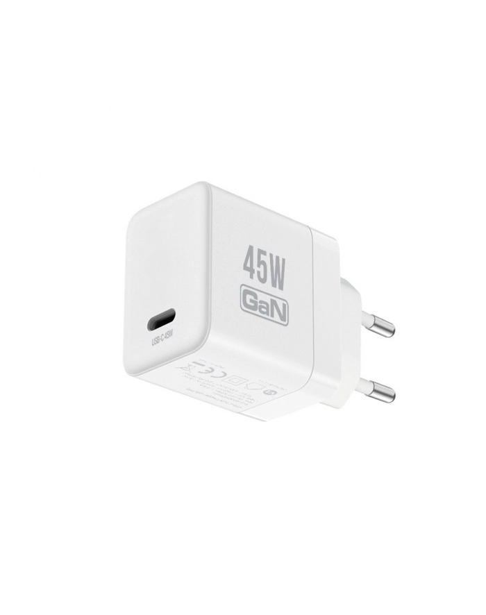 crong Ładowarka sieciowa Ultra Compact GaN USB-C 45W PD 3.0 z PPS biała główny