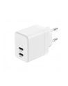 crong Ultra Compact GaN Ładowarka sieciowa 2x USB-C 35W PD 3.0 z PPS Biała - nr 2