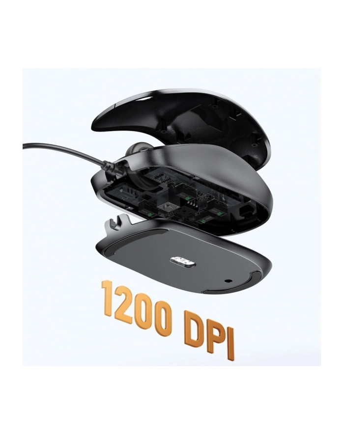 ugreen Mysz przewodowa optyczna 1200 DPI - czarna główny