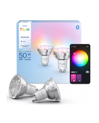 Philips Hue E WCA 345 2P EU | GU10 | 4.7 W | 16 million colors, White and colored light