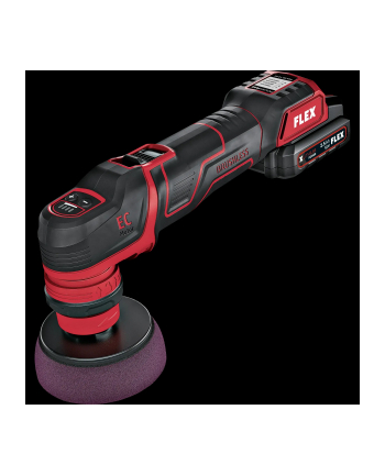 Flex The smart cordless polisher 12 V, rotary and random orbital free-running | PXE 80 12-EC/2.5 SET