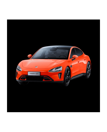 Xiaomi SU7 1:18 Die-cast Model Car | Lava Orange | Zinc alloy, ABS, SAN and PVC