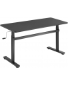 Manually adjustable sit-stand desk EO0027 | 70-117 cm | Maximum load weight 40 kg | Black - nr 1