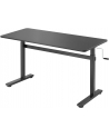 Manually adjustable sit-stand desk EO0027 | 70-117 cm | Maximum load weight 40 kg | Black - nr 3