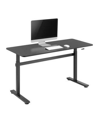 Manually adjustable sit-stand desk EO0027 | 70-117 cm | Maximum load weight 40 kg | Black nr 2