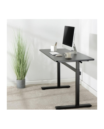Manually adjustable sit-stand desk EO0027 | 70-117 cm | Maximum load weight 40 kg | Black nr 1