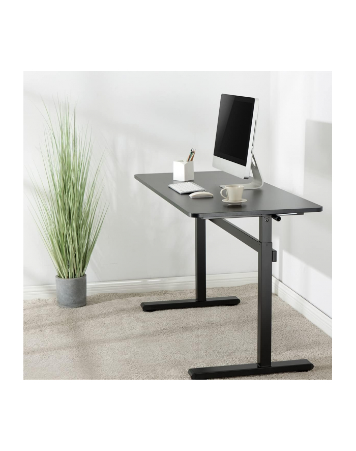 Manually adjustable sit-stand desk EO0027 | 70-117 cm | Maximum load weight 40 kg | Black główny
