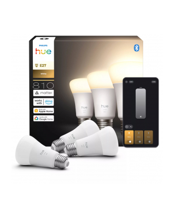 Philips Hue W 810 A60 3P EU | E27 | 7 W | Soft white light