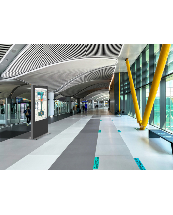 EDBAK Floor stand | IDS09.55 Indoor Public Display Totem | 55 '' | Black nr 2