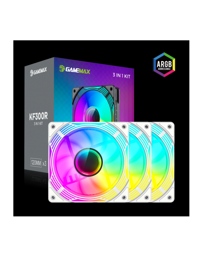 Gamemax Case Fan | KF300R WH | White główny