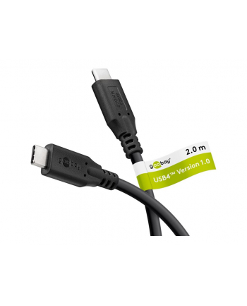 Goobay | USB-C Cable, USB4, 100 W, 20 Gbit/s, Power Delivery, 2 m | 74197