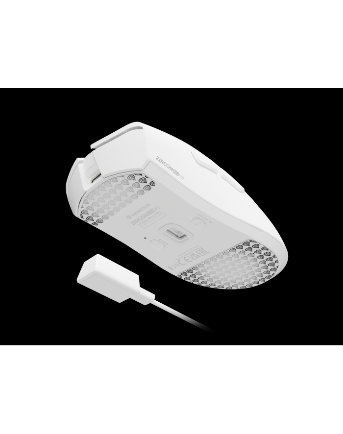 Genesis Gaming Mouse | Zircon 880 Pro 8k | Wireless | 2.4GHz, Bluetooth | White główny