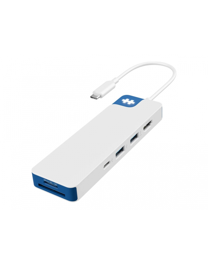 Hyper HyperDrive Flex 8 Port USB-C Hub, White/Blue | HD4102BUGL | HDMI ports quantity 1 główny