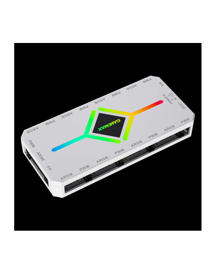 Gamemax | V4.0 ARGB PWM HUB WT | Hub for Gaming Chassis główny