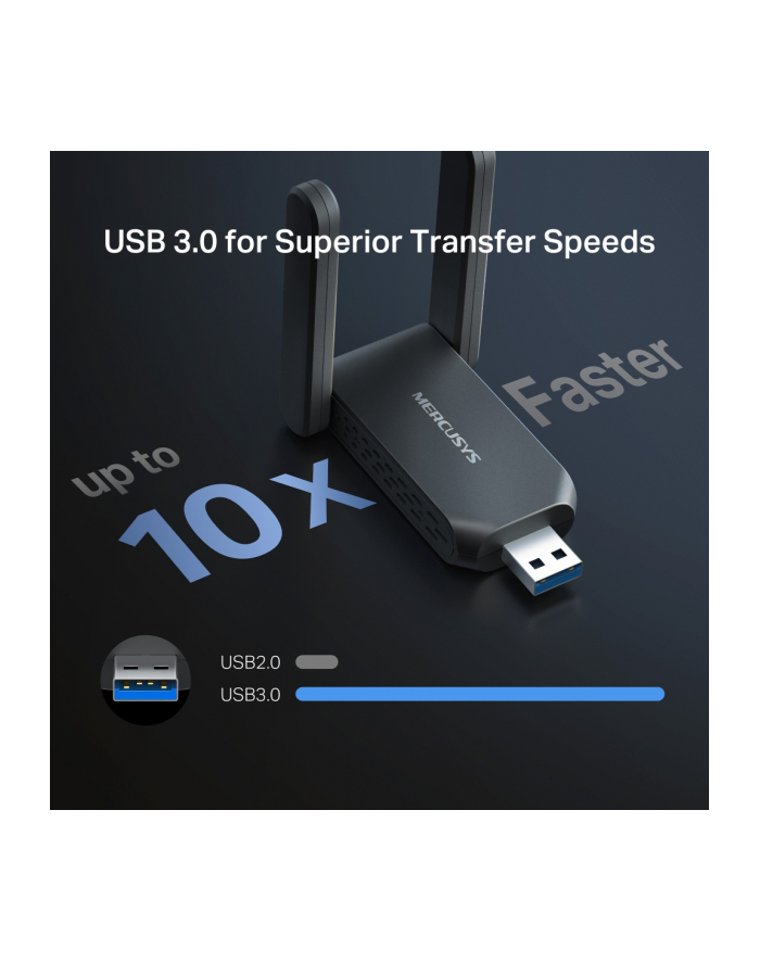 Mercusys | MA37BEH | BE6500 Wi-Fi 7 High-Gain Wireless USB Adapter główny