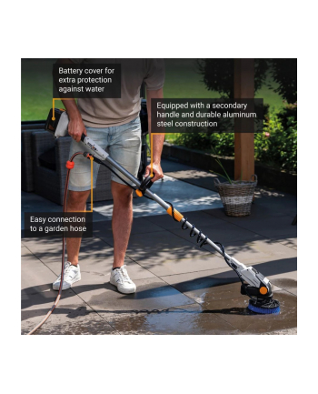 Batavia B.V. | 18V Twin Brush - Cordless Brushless Telescopic Power Scrubber, Without Battery and Charger | IPX7 nr 2