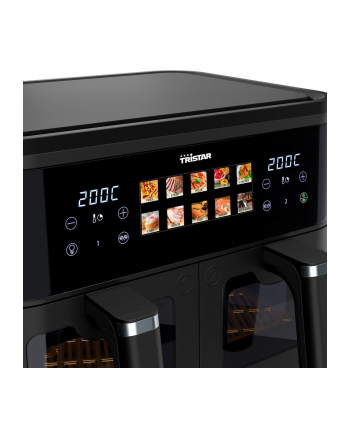 Tristar Double Basket Airfryer | FR-9075 | Power 2500 W | Capacity 9 L | Hot air technology | Black