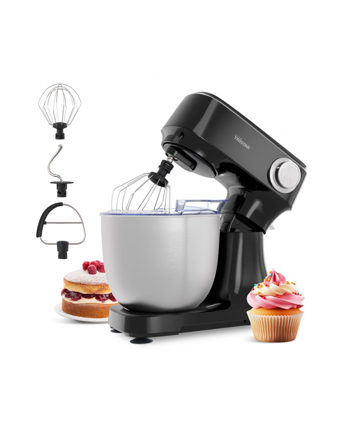 Tristar MX-4870 | Kitchen Machine | Number of speeds 12 | 800 W | Bowl capacity 4.5 L | Black główny
